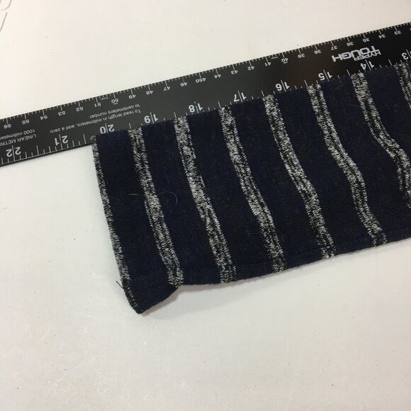 Rag & Bone Womens Top Size Medium Navy Striped V Neck Hudson Vee Long Sleeve - Picture 7 of 9